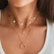 2020 New Female Fashion Crystal Heart Necklace Pendant Short Gold Chain Necklace Pendant Necklace Charm Gifts Girlfriends Gift