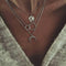 2020 New Female Fashion Crystal Heart Necklace Pendant Short Gold Chain Necklace Pendant Necklace Charm Gifts Girlfriends Gift