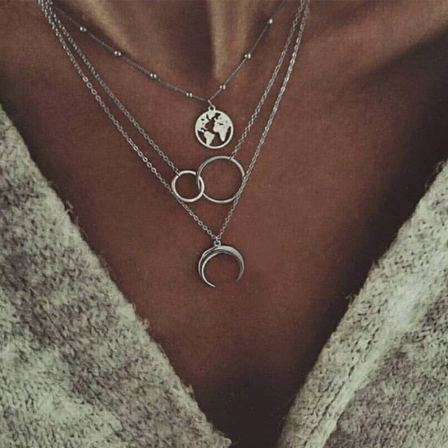 2020 New Female Fashion Crystal Heart Necklace Pendant Short Gold Chain Necklace Pendant Necklace Charm Gifts Girlfriends Gift