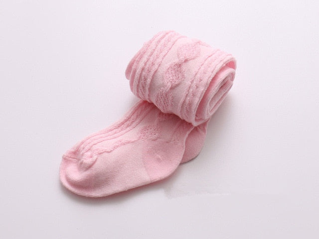 YWHUANSEN 0-6 Yrs Spring Summer Autumn Cute Baby Girls Mesh Cable Knit Tights Cotton Breathable Pantyhose For Toddler Girls Sale