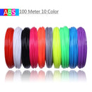 Use For 3D Printing Pen 200 Meters 20 Colors 1.75MM ABS Filament Threads Plastic 3 d Printer Materials For Kid Drawing Toys
