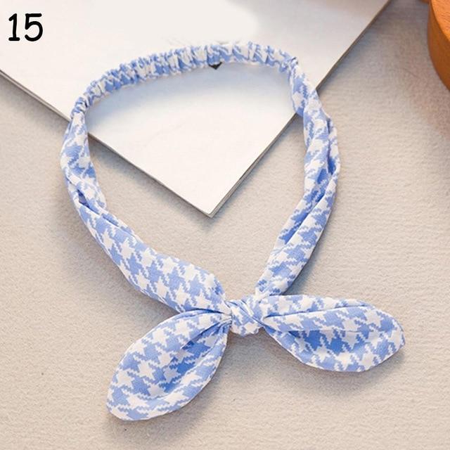Women Sweet Hair Bands Print Headbands Retro Hair Accessories Cross Turban Bandage Bandanas Hairband Headwrap Summer Headwear