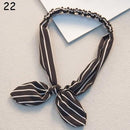 Women Sweet Hair Bands Print Headbands Retro Hair Accessories Cross Turban Bandage Bandanas Hairband Headwrap Summer Headwear