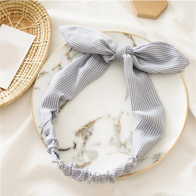 Women Sweet Hair Bands Print Headbands Retro Hair Accessories Cross Turban Bandage Bandanas Hairband Headwrap Summer Headwear