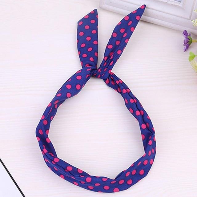Women Sweet Hair Bands Print Headbands Retro Hair Accessories Cross Turban Bandage Bandanas Hairband Headwrap Summer Headwear