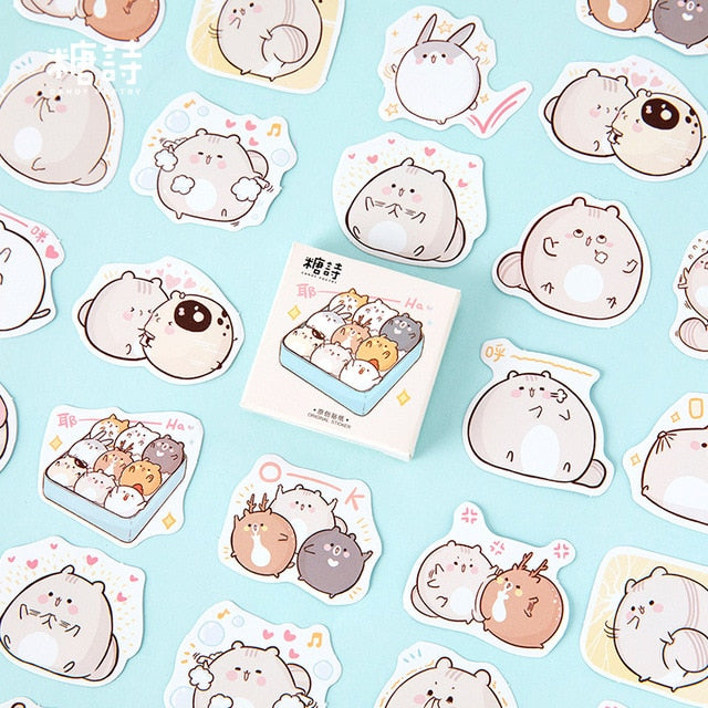 45pcs/box Japanese View Label Stickers Set Decorative Stationery Stickers Scrapbooking Diy Diary Album Stick Label