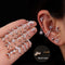 2020 New 1Pc Silver Color Stainless Steel Ear Cartilage Helix Screw Back Earring Stud Cz Tragus Rook Conch Piercing Jewelry