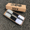 3 Pairs/Box Fashion Stock Crew Male Tide Street Europe Hip Hop Match 500 Tidal Youth Socks Men and Women Personality Socks