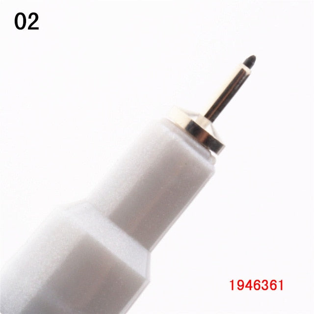 Waterproof Ink Black Micron Neelde Drawing Pen Pigment Fine Line Sketch Markers Pen For Writing Hand-Paint anime Art Supplies