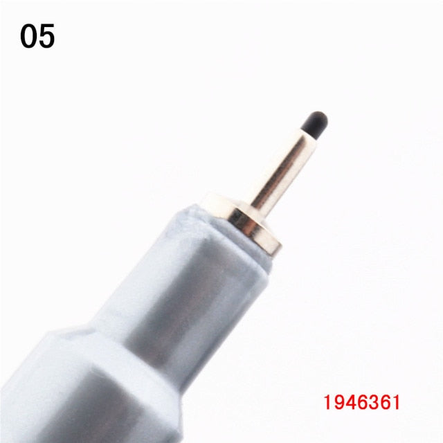 Waterproof Ink Black Micron Neelde Drawing Pen Pigment Fine Line Sketch Markers Pen For Writing Hand-Paint anime Art Supplies