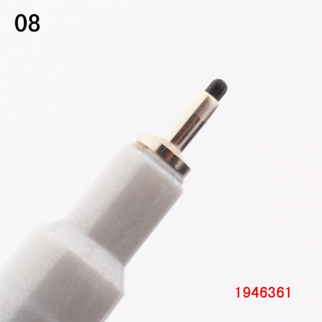 Waterproof Ink Black Micron Neelde Drawing Pen Pigment Fine Line Sketch Markers Pen For Writing Hand-Paint anime Art Supplies