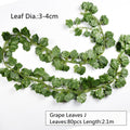 10 Style 1pc Artificial Decoration Vivid Vine Rattan Leaf Vagina Grass Plants Grape Leaves For Home Garden Party Decor B1015