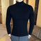 2019 Korean Slim Solid Color Turtleneck Sweater Mens Winter Long Sleeve Warm Knit Sweater Classic Solid Casual Bottoming Shirt