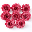 10pcs/lot Artificial Flowers 5CM Silk Rose Head For Wedding Party Home Garden Decorations DIY Craft  Wreath Christmas Flower