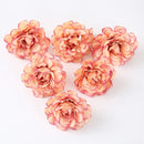 10pcs/lot Artificial Flowers 5CM Silk Rose Head For Wedding Party Home Garden Decorations DIY Craft  Wreath Christmas Flower