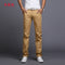 2019 Spring autumn New Casual Pants Men Cotton Slim Fit Chinos Fashion Trousers Male Brand Clothing 9 colors Plus Size 28-38