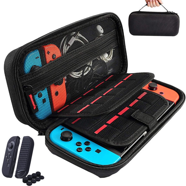 Storage Bag for Nintend Switch Nintendos Switch Console Handheld Carrying Case 19 Game Card Holders Pouch For Nintendoswitch