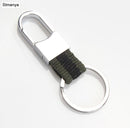 Fashion Leather key Chain New Men Women Metal Waist Hanging KeyChain Best Gift Key Ring jewelry