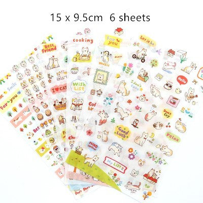 Cute Molang Rabbit Cartoon Animals Sticker Pvc Cartoon Stickers Diary Sticker Scrapbook Decoration Stationery Stickers