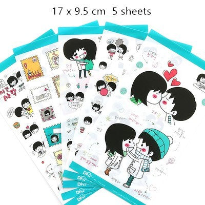 Cute Molang Rabbit Cartoon Animals Sticker Pvc Cartoon Stickers Diary Sticker Scrapbook Decoration Stationery Stickers