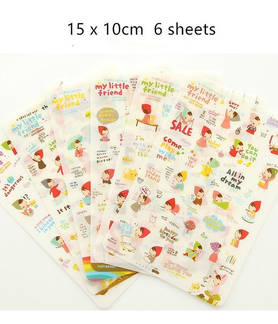 Cute Molang Rabbit Cartoon Animals Sticker Pvc Cartoon Stickers Diary Sticker Scrapbook Decoration Stationery Stickers
