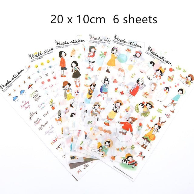 Cute Molang Rabbit Cartoon Animals Sticker Pvc Cartoon Stickers Diary Sticker Scrapbook Decoration Stationery Stickers