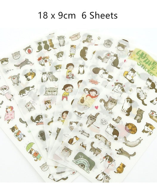 Cute Molang Rabbit Cartoon Animals Sticker Pvc Cartoon Stickers Diary Sticker Scrapbook Decoration Stationery Stickers