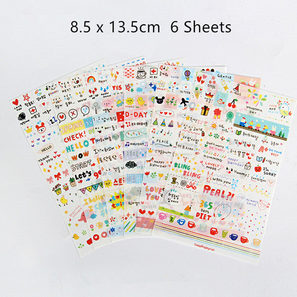 Cute Molang Rabbit Cartoon Animals Sticker Pvc Cartoon Stickers Diary Sticker Scrapbook Decoration Stationery Stickers