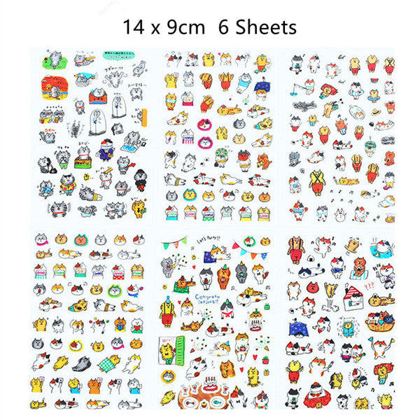 Cute Molang Rabbit Cartoon Animals Sticker Pvc Cartoon Stickers Diary Sticker Scrapbook Decoration Stationery Stickers