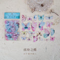 40pcs/pack Butterfly Stickers Diary Sealing Label Sticker Decal Travel Sticker Diy Scrapbooking Diary Planner Albums Decoration