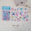 40pcs/pack Butterfly Stickers Diary Sealing Label Sticker Decal Travel Sticker Diy Scrapbooking Diary Planner Albums Decoration