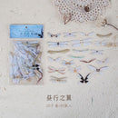 40pcs/pack Butterfly Stickers Diary Sealing Label Sticker Decal Travel Sticker Diy Scrapbooking Diary Planner Albums Decoration