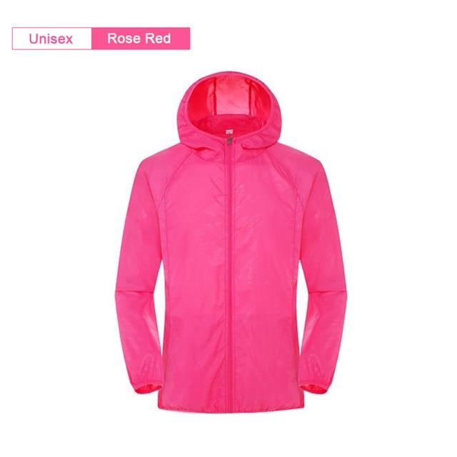 Men Women Hiking Jacket Waterproof Quick Dry Camping Hunting Clothes Sun-Protective Outdoor Sports Coats Anti UV Windbreaker