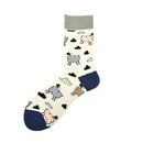 Novelty Skateboard Avocado Flamingo Cartoon Streetwear Kawaii Short Cotton Socks Happy Women Men Winter Warm Funny Cute Socks