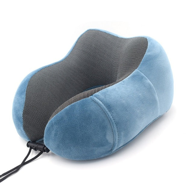 1PC U Shaped Memory Foam Neck Pillows Soft Slow Rebound Space Travel Pillow Solid Neck Cervical Healthcare Bedding Drop Shipping