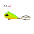 OUTKIT New Metal Mini VIB With Spoon Fishing Lure 6g10g17g25g 2cm Fishing Tackle Pin Crankbait Vibration Spinner Sinking Bait