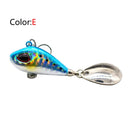 OUTKIT New Metal Mini VIB With Spoon Fishing Lure 6g10g17g25g 2cm Fishing Tackle Pin Crankbait Vibration Spinner Sinking Bait