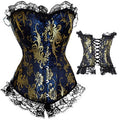 X Sexy Women steampunk clothing gothic Plus Size Corsets Lace Up boned Overbust Bustier Waist Cincher Body shaper corselet S-6XL