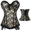 X Sexy Women steampunk clothing gothic Plus Size Corsets Lace Up boned Overbust Bustier Waist Cincher Body shaper corselet S-6XL