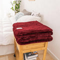 Bonenjoy Bed Blanket Green Color Soft Flannel Blanket Single Queen King Warm Plaids for Beds mantas de cama Thow Blankets