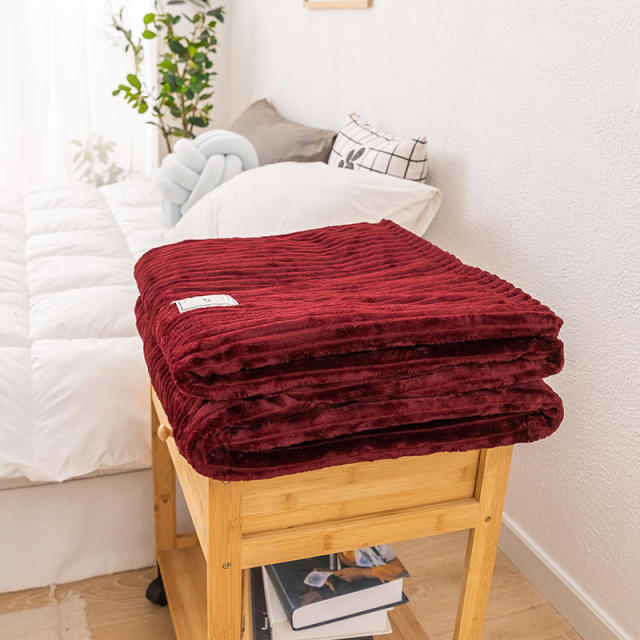 Bonenjoy Bed Blanket Green Color Soft Flannel Blanket Single Queen King Warm Plaids for Beds mantas de cama Thow Blankets