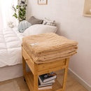 Bonenjoy Bed Blanket Green Color Soft Flannel Blanket Single Queen King Warm Plaids for Beds mantas de cama Thow Blankets