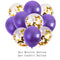 10/14pcs Metallic Balloons Heart Star Gold Confetti Balloon Birthday Party Decoration Kids Adult Air Balls globos Wedding Decor