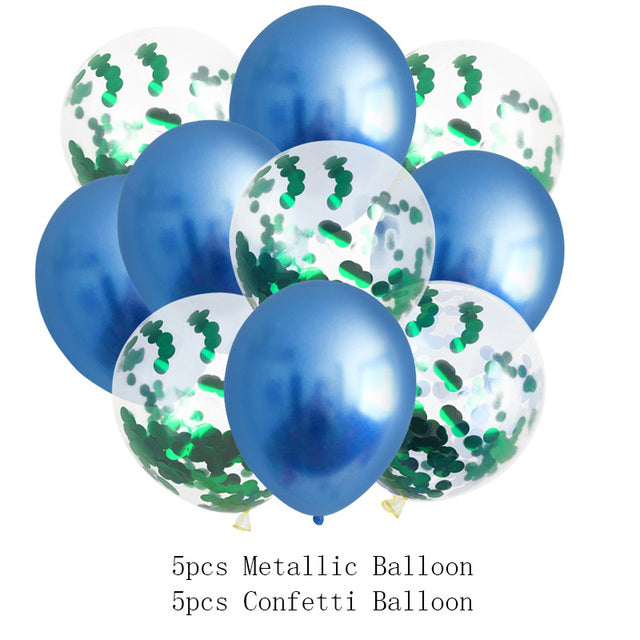 10/14pcs Metallic Balloons Heart Star Gold Confetti Balloon Birthday Party Decoration Kids Adult Air Balls globos Wedding Decor