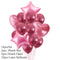 10/14pcs Metallic Balloons Heart Star Gold Confetti Balloon Birthday Party Decoration Kids Adult Air Balls globos Wedding Decor