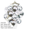 10/14pcs Metallic Balloons Heart Star Gold Confetti Balloon Birthday Party Decoration Kids Adult Air Balls globos Wedding Decor
