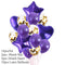 10/14pcs Metallic Balloons Heart Star Gold Confetti Balloon Birthday Party Decoration Kids Adult Air Balls globos Wedding Decor