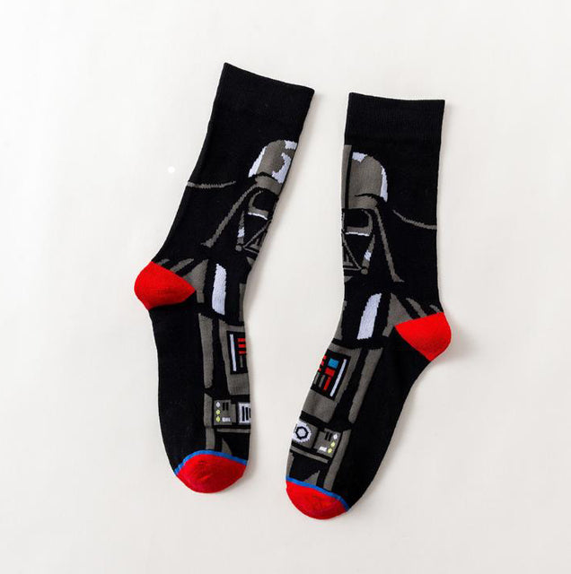 Star Wars Movie socks Master Yoda R2-D2 Cosplay Socks Wookiee Jedi Knight Novelty Men's Women's Socks Spring Autumn Winter