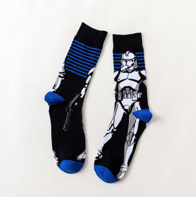 Star Wars Movie socks Master Yoda R2-D2 Cosplay Socks Wookiee Jedi Knight Novelty Men's Women's Socks Spring Autumn Winter