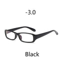 Elbru Anti-blue Light Square Myopia Glasses Women Men Finished Nearsighted Eyeglasses Diopter -1.0to -4.0 Unisex